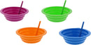 Arrow Home Products 22oz Sip-A-Bowl Kids Straw Bowls – 4 Pack