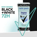 Degree Ultra Clear Long Lasting Women's Antiperspirant Deodorant Stick Twin Pack, Pure Clean, 2.6 oz
