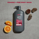 Dove Men+Care Exfoliating Deep Clean Face & Body Wash for Men Citrus + Cedarwood, 30 oz