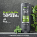 Dove Men+Care Extra Fresh Refreshing Hydrating Men's Face & Body Wash All Skin Twin Pack, 18 oz