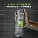Dove Men+Care Extra Fresh Refreshing Hydrating Men's Face & Body Wash All Skin Twin Pack, 18 oz