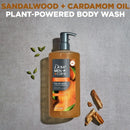Dove Men+Care Plant-Based Body Wash Sandalwood + Cardamom Oil, 26 oz