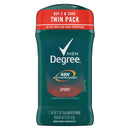Degree Antiperspirant Deodorant for Men Sport Twin Pack, 2.7 oz